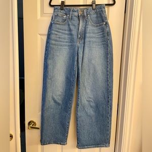 Madewell Curvy Perfect Vintage Wide-Leg Crop Jean 28